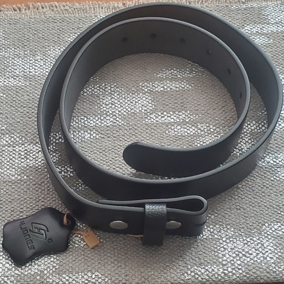 H Jones Other - HJones Black Leather Replacement Belt for Men, New 34"